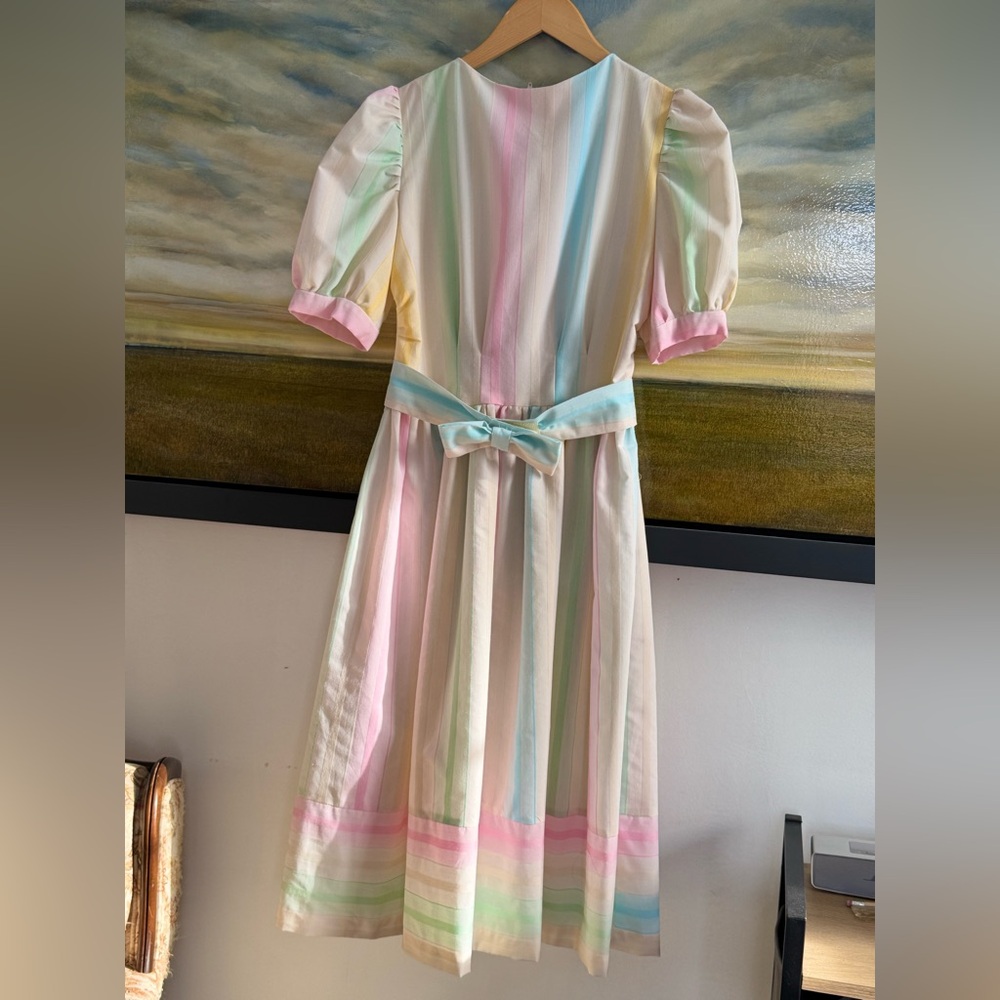 Vintage rainbow hand sewn dress